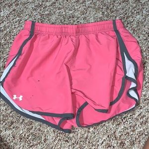 Pink gym shorts